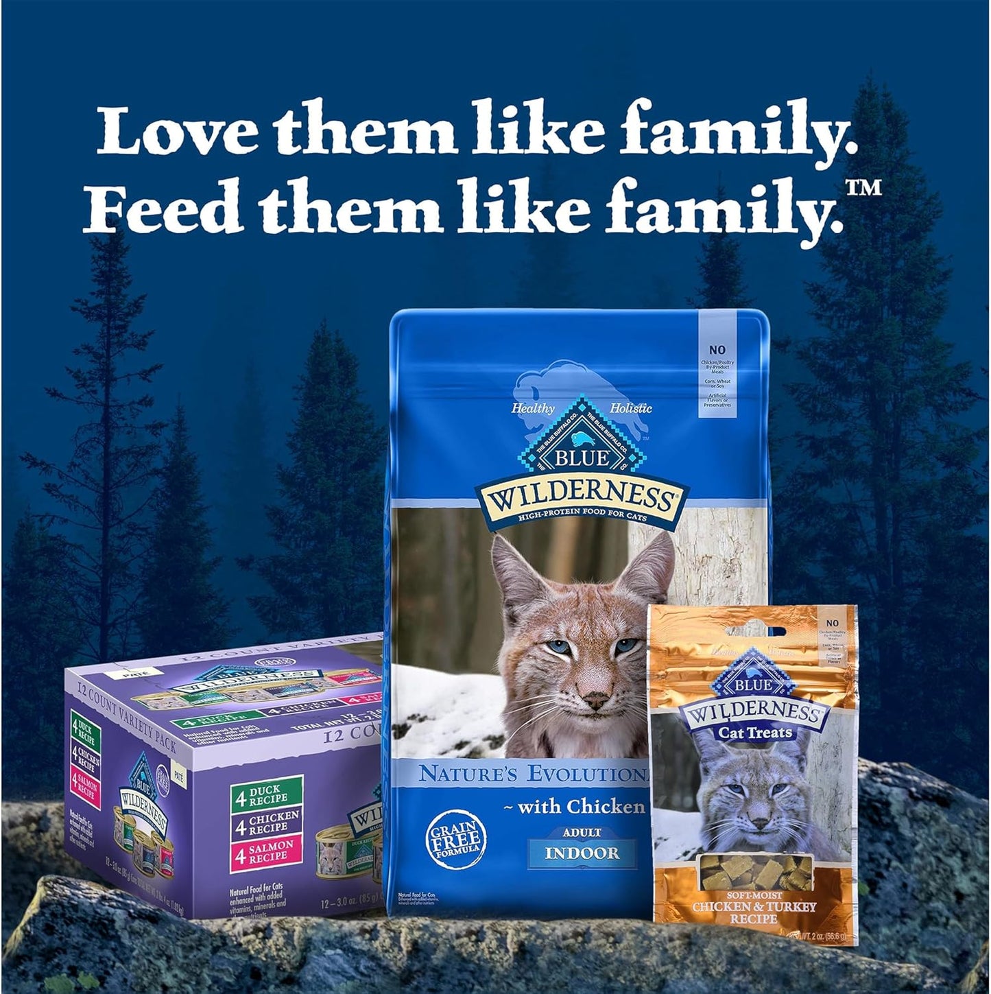 Wilderness High Protein Grain Free, Natural Adult Pate Wet Cat Food