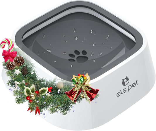 1L/2L/70Oz Dog Spill Proof Pet Water Bowl, Anti-Choking Water Bowl, Slow Water Feeder Pet Water Dispenser Carried Water Bowls for Dogs, Cats & Pets
